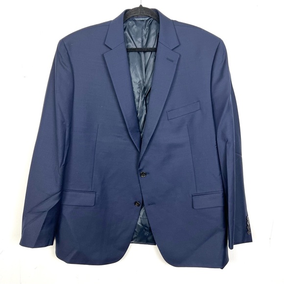 Lauren Ralph Lauren Wool Blend Navy Suit Jacket 48R Pants 44x30 Men's - Picture 5 of 9